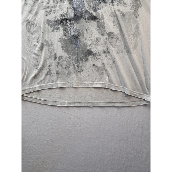 Rock & Republic Womens Studded Cold Shoulder Eagle Knit Short Sleeve Top, SZ3X - Picture 4 of 7